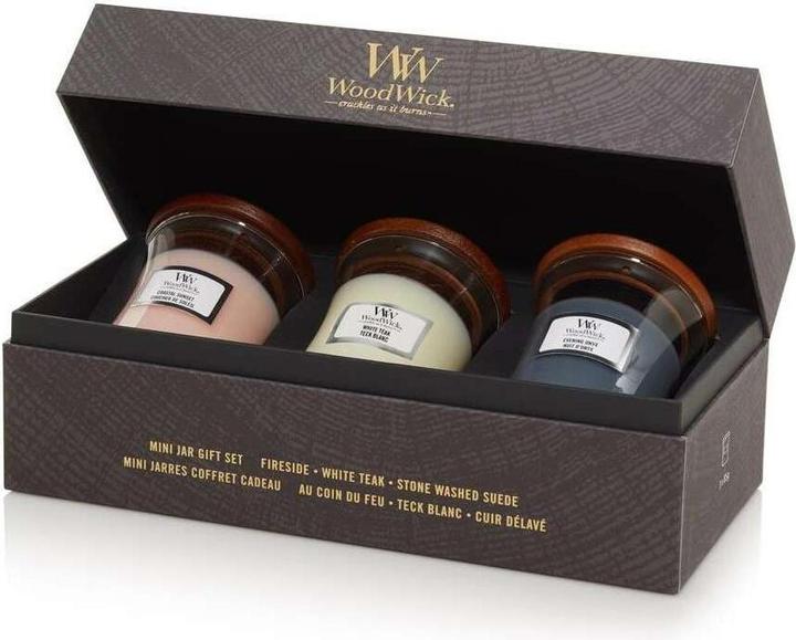 Actual product image WoodWick 3 Mini Jar Giftset Floral