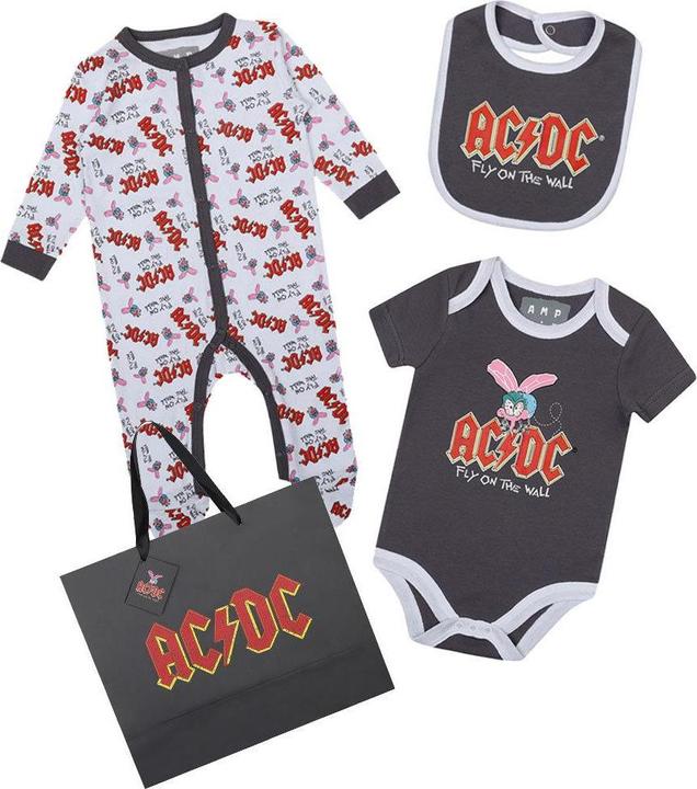 Amplified Baby Fly On The Wall ACDC BabywachstumsSet