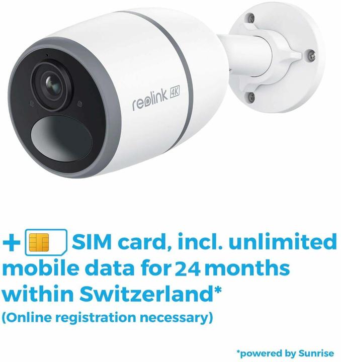 Actual product image Reolink Go G340 4K LTE- Caméra + panneau solaire & Sim (3840 x 2160 pixels)