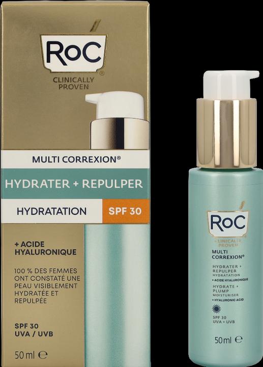 Actual product image Roc Multi Correxion Hydrate & Plump Daily Moisturiser SPF30 (50 ml, Day cream, SPF 30)