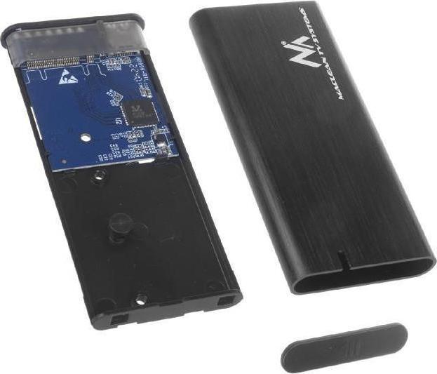 Immagine prodotto Maclean MCE443 Adattatore per custodia SSD M.2 NVMe SATA Alluminio NVMe (PCIe), NGFF (SATA) Supporta USB (M.2 2230, M.2 2240, M.2 2260)