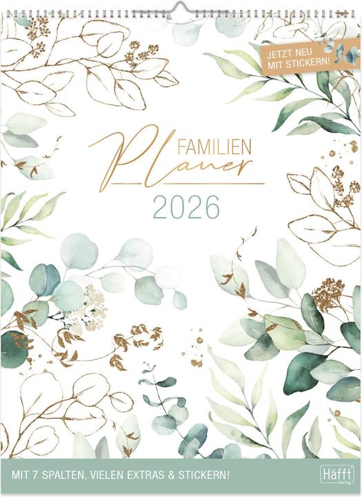 Wandkalender Familienplaner XXL 2026 (Harter Einband, Deutsch)