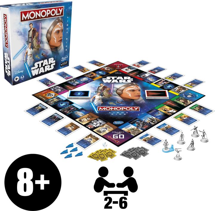 Actual product image Monopoly Star Wars Light Side Eidtion (German)