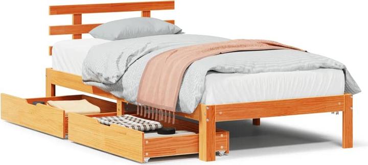 Immagine prodotto VidaXL Letto con cassetti in pino (100 x 200 cm)