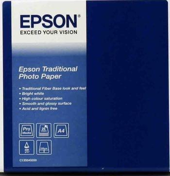 Actual product image Epson Traditional Photo Paper (330 g/m², A4, 25 x)