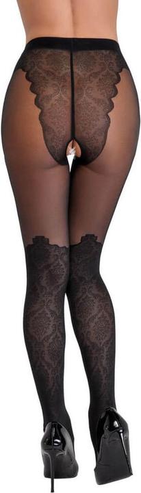 Actual product image Cottelli Collection Crotchless pantyhose (2)