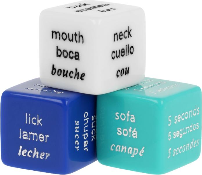 Produktbild Waterfeel Juego De Dados Er?Ticos Es/Fr/En (Würfelspiel, Französisch, Spanisch, Englisch, Portugiesisch, Italienisch, Deutsch)
