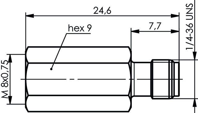 Actual product image Telegärtner J01703A0000 FME SMA Black Cable Interface/Adapter
