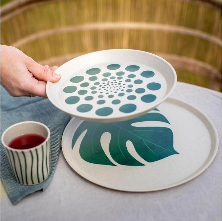 Produktbild Koziol Frühstücks- & Dessertteller Connect Monstera 4 Stück (4 x, 20.50 cm)