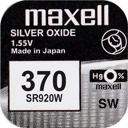 Produktbild Maxell 370 / SR920W - Uhrenbatterie (1 Stk., SR69, SR920, 39 mAh)