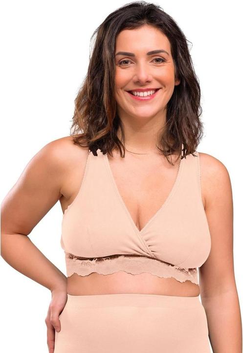 Actual product image Carriwell Crossover nursing and sleep bra beige L (L)