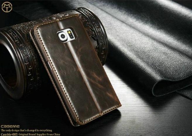 Produktbild Caseme Klassische Leder Hülle (Samsung Galaxy S6 Edge)