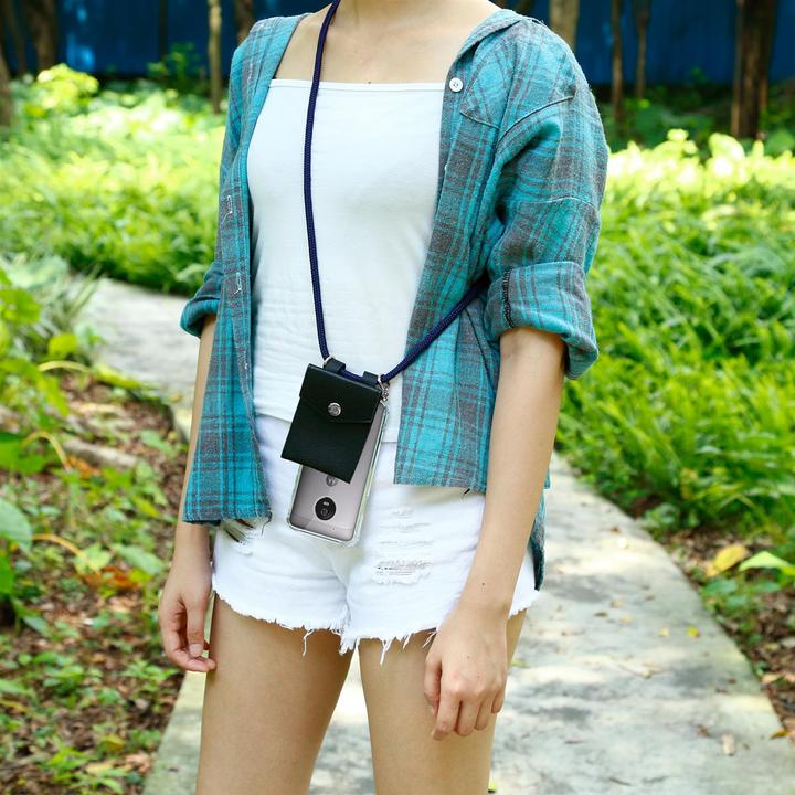 Produktbild Cadorabo TPU Handy Kette SILBER Cover
