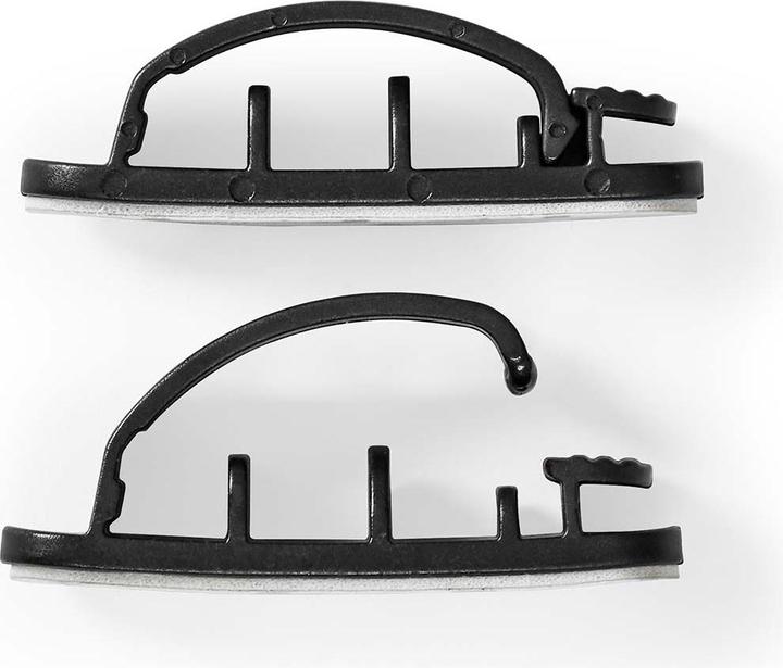Immagine prodotto Nedis Gestione dei cavi Clip bloccate 3 pezzi Silicone 55 mm Nero (Fascette in plastica, 55 mm, 3 pz.)