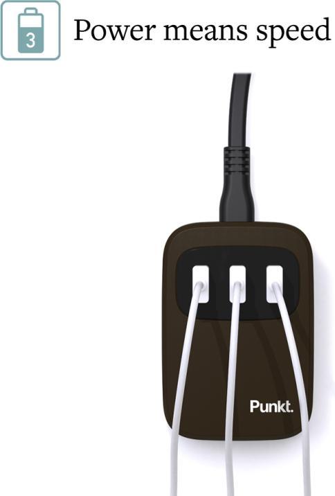 Actual product image Punkt. UC01 USB charging station