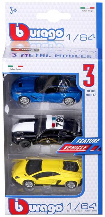 Produktbild Burago 3 STÜCK FAHRZEUG STRASSE 1/64EME