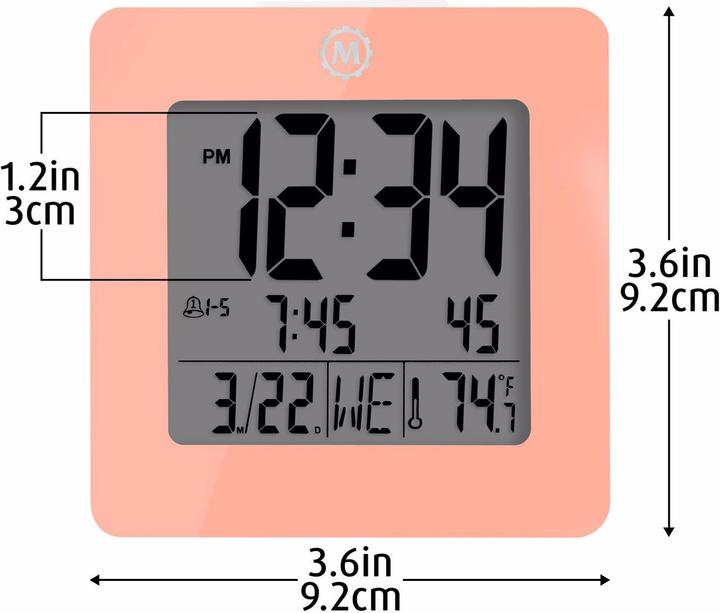 Actual product image Marathon Digital Desktop Clock