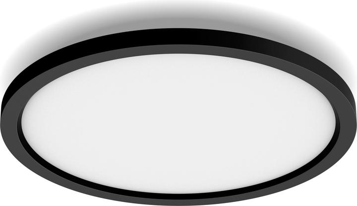 Actual product image Philips Hue White Amb. Aurelle Panel Light Round Black (2300 lm)
