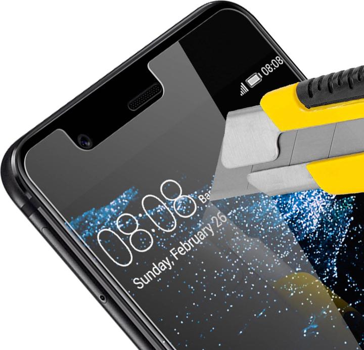 Actual product image Avizar Crystal clear film, glass screen protector (1 Piece, Huawei P10 Plus)