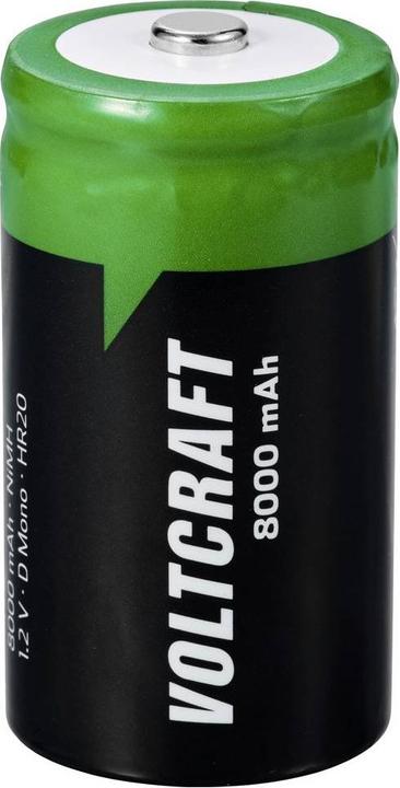 Image du produit Voltcraft VC-16026035 Mono (D)-Akku NiMH 8000 mAh 1.2 V 2 St. (2 pcs, 8000 mAh)