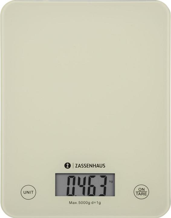 Actual product image Zassenhaus Kitchen Scale Digital Scale Balance Cool Cream