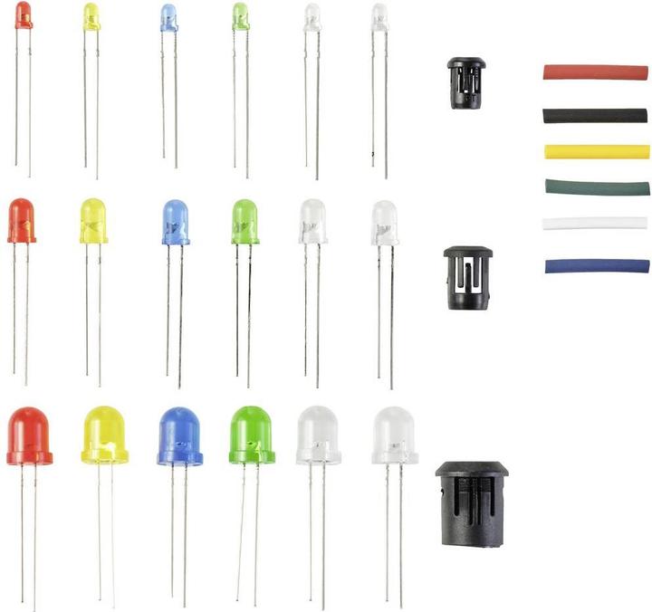 Image du produit Tru Components Gamme de LED Rouge, Bleu, Vert, Jaune, Blanc froid, Blanc chaud Ru
