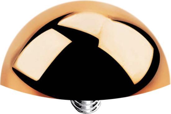 Produktbild Star Piercing Dermal Anchor Halbrund rosegold (ohne Messing, Chirurgenstahl 316L)