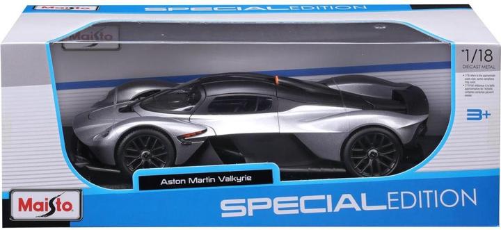 Actual product image Maisto Aston Martin Valkyrie 2022 1/18 silver