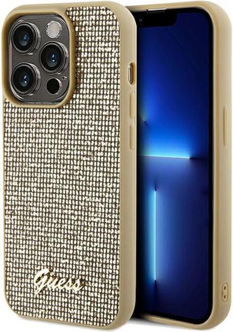 Image du produit Guess GUHCP14LPMSDGSD iPhone 14 Pro 6.1" złoty/gold hardcase Disco Metal Script (Apple iPhone 14 Pro)
