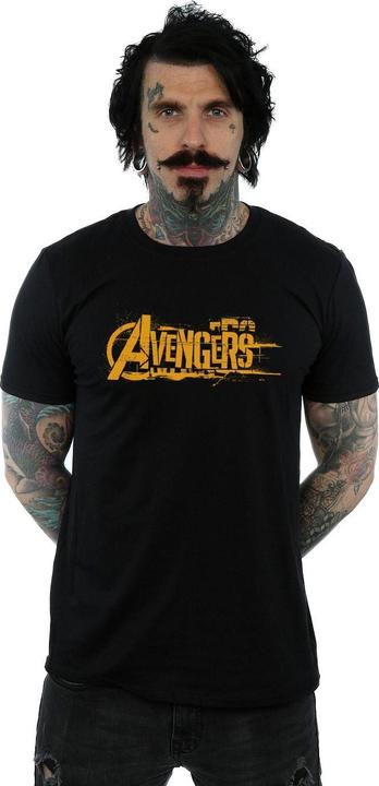 Actual product image Mens Avengers Infinity War Orange Logo T-Shirt (XXL)