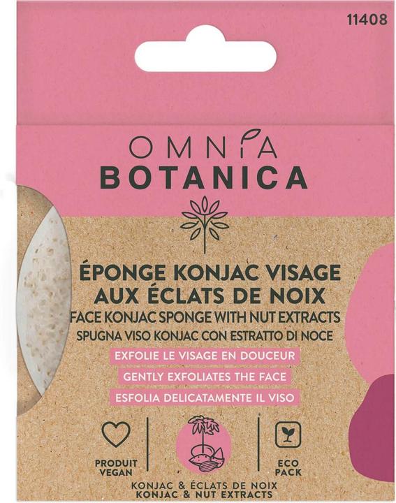 Omnia Botanica - Konjac Gesichtsschwamm mit Nussextrakten