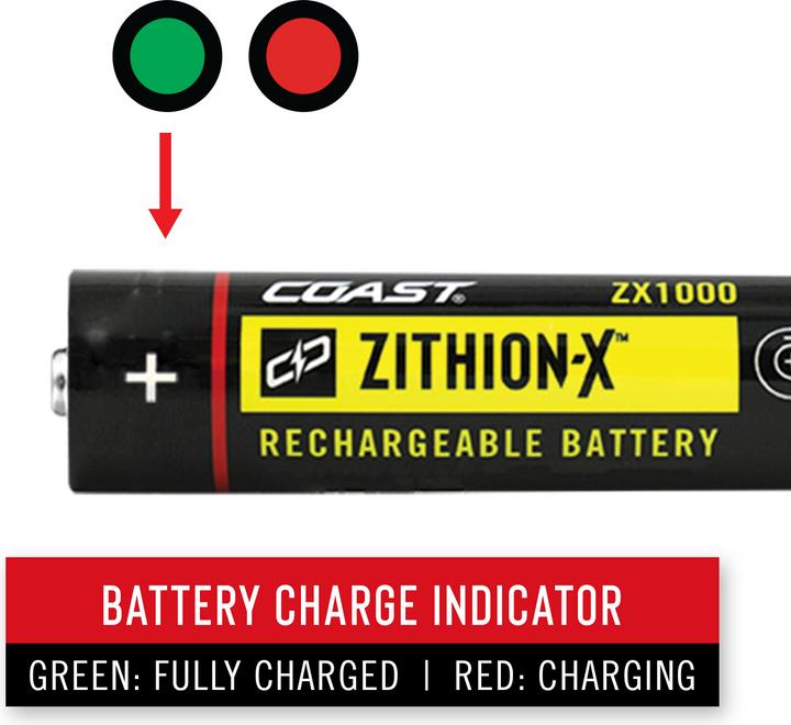 Actual product image Coast ZX1000 rechargeable battery for XP11R (1 pcs., Device specific)