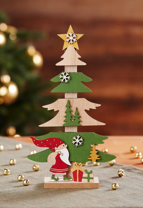Image du produit VBS Set de décoration en bois "Sapin de Noël", 13 pcs.