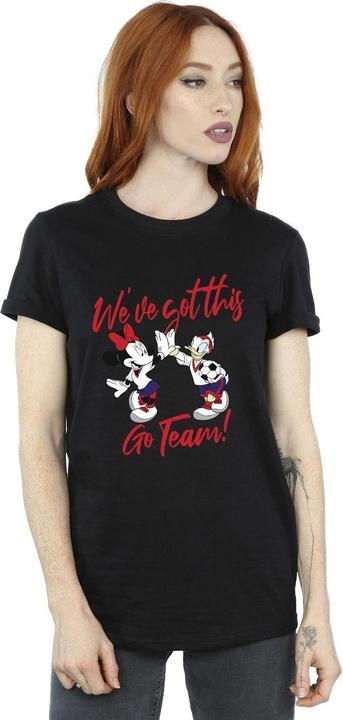 Actual product image Disney Womens/Ladies Minnie Daisy We've Got This Cotton Boyfriend T-Shirt (M)