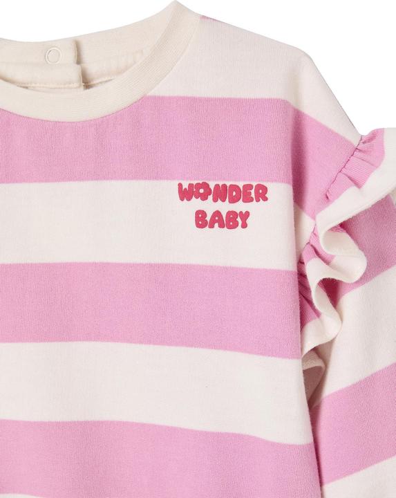 Image du produit Vertbaudet Mädchen Baby Sweatshirt mit Schriftzug und Recycling-Polyester (80)