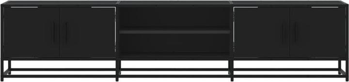 Actual product image VidaXL TV cabinet Lowboard TV cabinet TV table black wood-based material