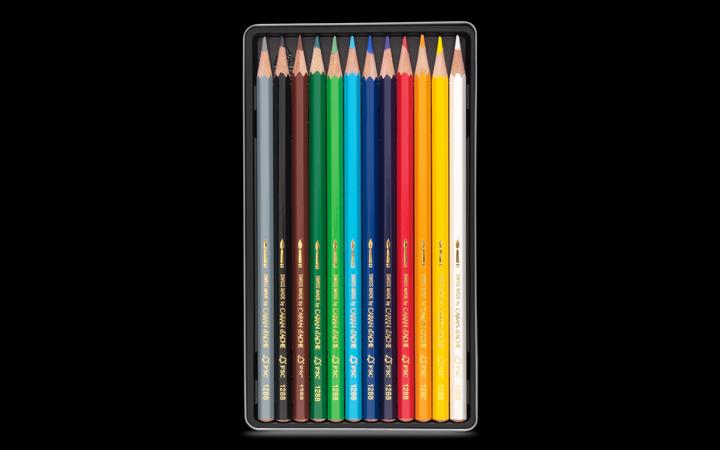 Immagine prodotto Caran d'Ache Fancolor Farbstifte Metallschachtel (Multicolore, 12 x)