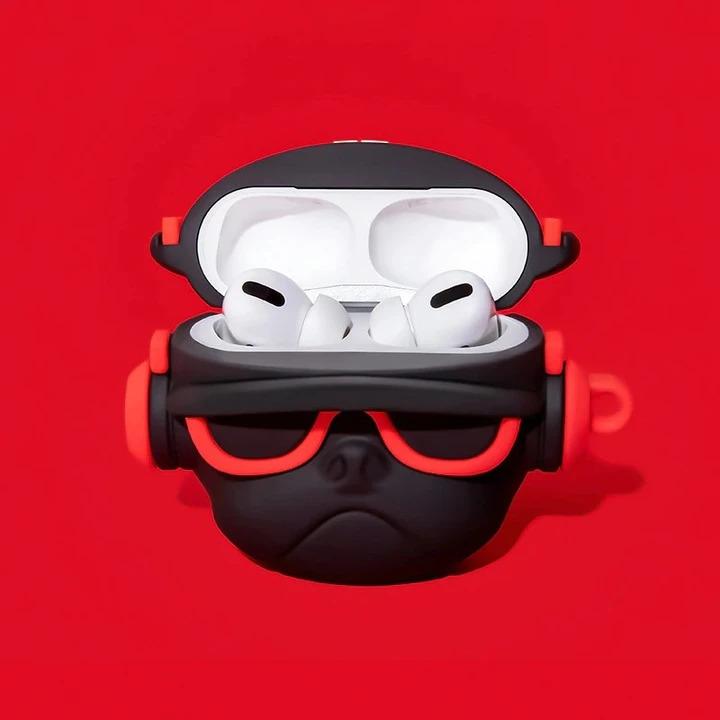 Image du produit PhoneLook Coque Pro Hip-hop Bulldog lunette de soleil écouteur (Sac pour écouteurs)
