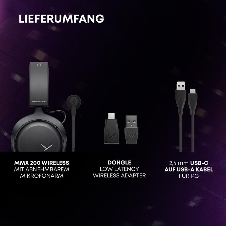 Produktbild Beyerdynamic MMX 200 (Kabellos, Kabelgebunden)