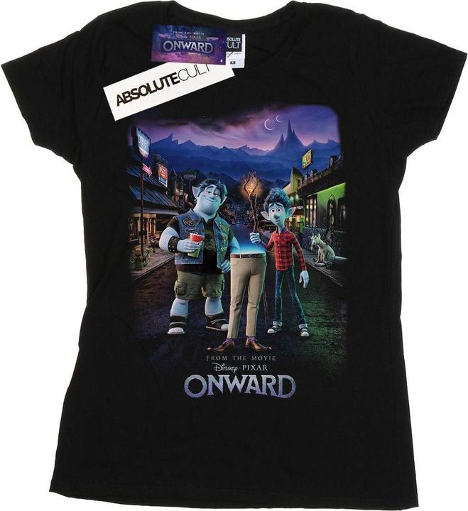 Actual product image Disney Womens/Ladies Onward Character Poster Cotton T-Shirt (XL)