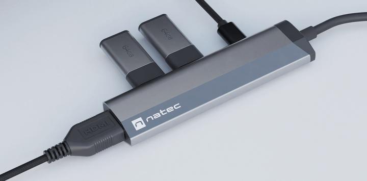 Actual product image Genesis NATEC Multiport Fowler Slim USB-C (USB-C, 2 Ports)