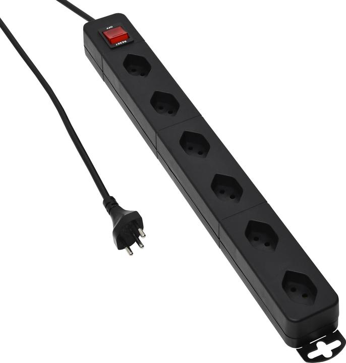 Produktbild Elektromaterial Steckdosenleiste (6 x, Typ 13, 1.50 m)