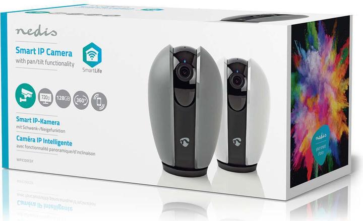 Produktbild Nedis WIFICI20CGY Sicherheitskamera IP-Sicherheitskamera Indoor Pixel Tisch/Bank (1280 x 720 Pixels)