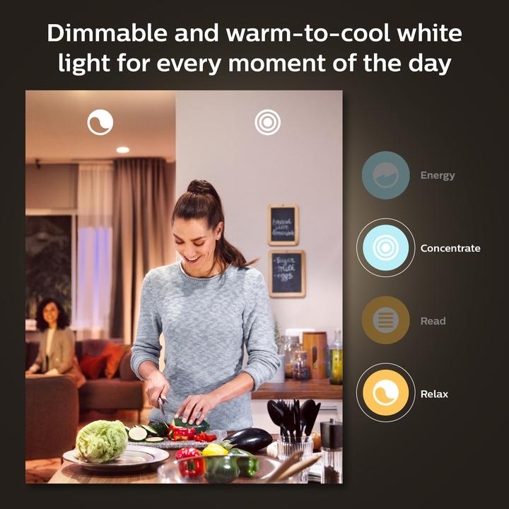 Image du produit Philips Hue White Ambiance (E27, 8 W, 1100 lm, 1 x, F)