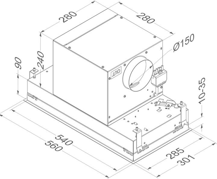 Actual product image NOVY Mini Pure'line (Substructure hood)