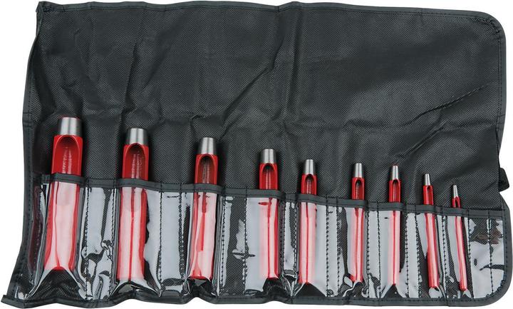 KS Tools Rundlocheisen-Satz, 9 Teile, DIN 7200 Form B