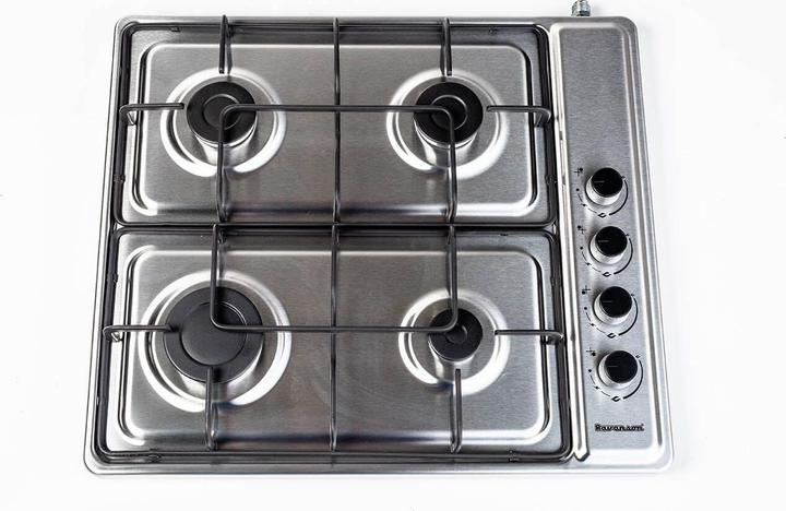 Actual product image Ravanson Cooker K-04SNG (Gas cooktop, 4 fields, Not applicable, inox color)