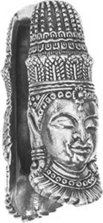 Image du produit Star Piercing Ohrgewicht Schlüsselloch silber Buddha Figur (Laiton)