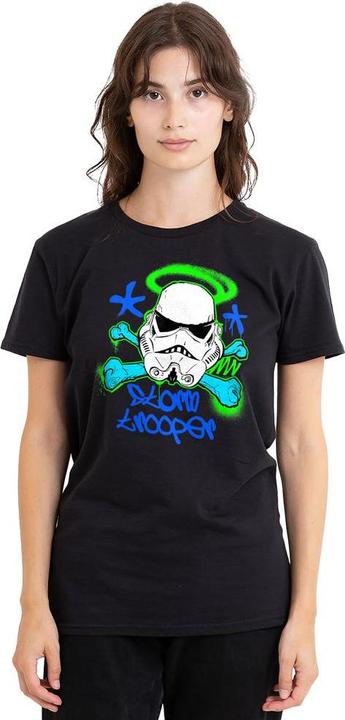 Actual product image Star Wars Unisex Adult Stormtrooper Stencil T-Shirt (XXL)