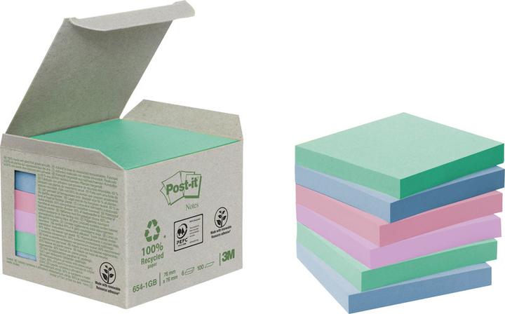 Post-it Recycling Sparbox (76 x 76 mm)